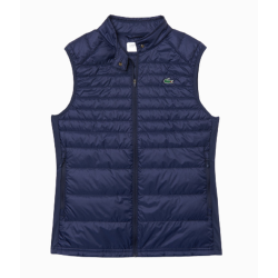 Women's vest Lacoste Women's SPORT Water-Resistant Quilted Technical Golf Vest - navy blue