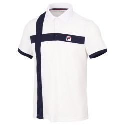 Men's Polo T-shirt Fila US Open Kilian Polo - white alyssum