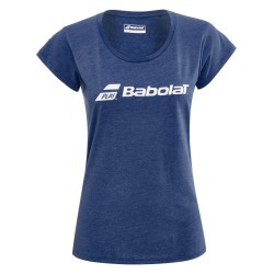 Women's T-shirt Babolat Exercise Tee Women - estate blue heather