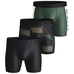 Men's Boxers Bj_rn Borg Shorts Per BB Textured Block 3P - duck green