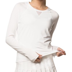 Women's long sleeve T-shirt Lucky in Love Core High-Low Long Sleeve Women - white