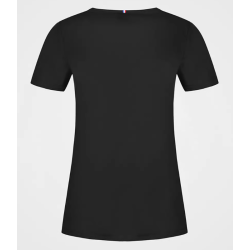 Women's T-shirt Le Coq Sportif ESS Tee SS Col V No.1 W - black