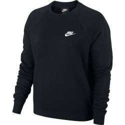 Women's jumper Nike Essential Crew Fleece - black/white