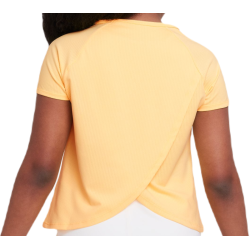 Girls' T-shirt Nike Dri-Fit Victory - citron pulse/citron pulse/white