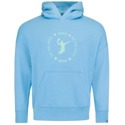 Men's Jumper Head Padel Hoodie - electric blue