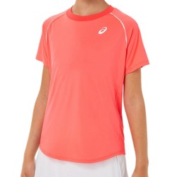 Girls' T-shirt Asics Tennis Short Sleeve Top - diva pink