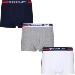 Men's Boxers Reebok Mens Trunk JAGER 3P - vector navy/grey marl/white