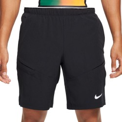 Men's shorts Nike Court Dri-Fit Advantage 9" Tennis Short - black/black/white