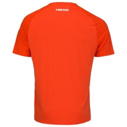 Boys' t-shirt Head TOPSPIN T-Shirt - tangerine/print vision