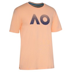 Men's T-shirt Australian Open T-Shirt AO Textured Logo - mellow peach