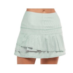 Women's skirt Lucky in Love Avant Garde 1.0 Long Architect Stripe Skirt - sage