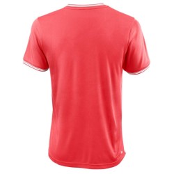 Men's T-shirt Wilson Team II High V-neck Men - fiery coral