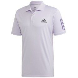 Men's Polo T-shirt Adidas Club 3-Stripes Polo - purple tint/grey six