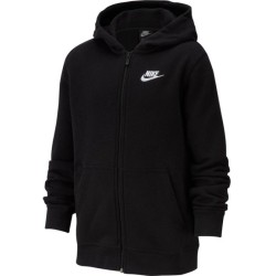 Boys' jumper Nike NSW Hoodie FZ Club B - black/black/white