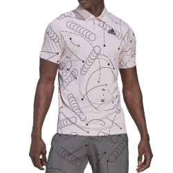Men's Polo T-shirt Adidas Club Graph Polo - clear pink