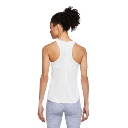 Women's top Nike Dri-Fit One Slim Tank W - white/black