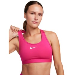 Women's bra Nike Swoosh Medium Support Non-Padded Sports Bra - fireberry/white