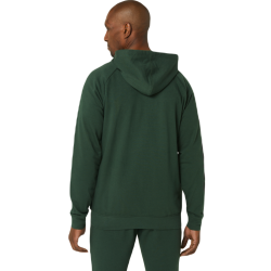 Men's Jumper Asics Big Asics FZ Hoodie - rain forest/perfomance black