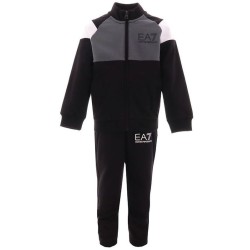Boys' tracksuit EA7 Boys Jersey Tracksuit - black