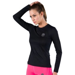 Women's long sleeve T-shirt Hydrogen Second Skin Mesh Long Sleeve - black