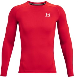 Men’s compression clothing Under Armour HeatGear Armour Comp Long Sleeve M - red/white