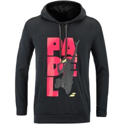 Men's Jumper Babolat Padel Hood Sweat Men - black/black