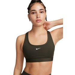 Women's bra Nike Swoosh Light Support Non-Padded Sports Bra - cargo khaki/white
