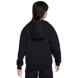 Girls' jumper Nike Sportswear Club Fleece Oversized Full Zip Hoodie - black/white