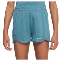 Girls' shorts Nike Dri-Fit Breezy High-Waisted Training Shorts - mineral teal/white