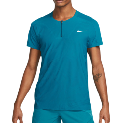 Men's Polo T-shirt Nike Court Dri-Fit Adventage Slam Tennis Polo - green abyss/white