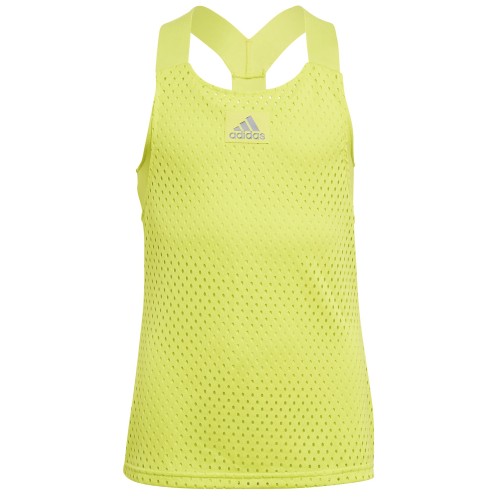 Girls' T-shirt Adidas Heat Ready Primeblue Y-Tank Top - acid yellow