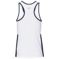 Women's top Head Club Tank Top W - white/dark blue