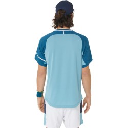 Men's T-shirt Asics Match Short Sleeve Top - aquamarine