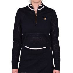 Women's jumper Tommy Hilfiger Imd Slim Cropped Mesh Sweater - desert sky