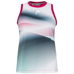 Women's top Head Performance Tank Top - mulberry/print perf