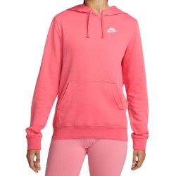 Women's jumper Nike Sportswear Club Fleece Pullover Hoodie - sea coral/white