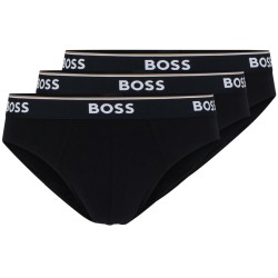 Men's Boxers BOSS x Matteo Berrettini Stretch-Cotton Briefs With Logo Waistbands 3P - black