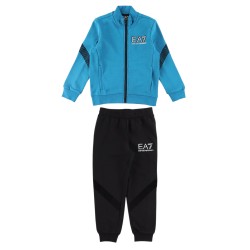 Boys' tracksuit EA7 Boys Jersey Tracksuit - ocean/black