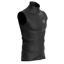 Men's vest Compressport Hurricane Windproof Vest - black