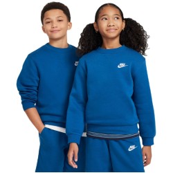 Girls' jumper Nike Kids Sportswear Club Fleece Hoodie - court blue/white