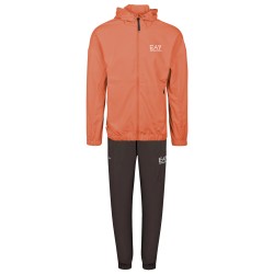 Men's Tracksuit EA7 Man Woven Tracksuit - orange/black