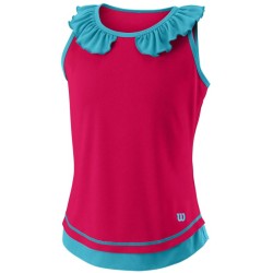 Girls' T-shirt Wilson Competition Tank II G - love potion/scuba blue