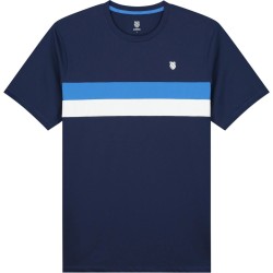 Boys' t-shirt K-Swiss Tac Core Team Stripe Crew B - navy