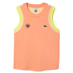 Women's top Lacoste Sport Roland Garros T-shirt - peach