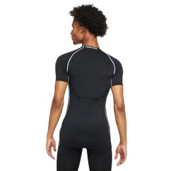 Men’s compression clothing Nike Pro Dri-Fit Tight Top SS M - black/white/white