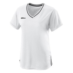 Women's T-shirt Wilson Team II V-Neck W - white
