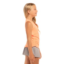 Girls' T-shirt Lucky in Love Animal Instinct Lightweight Rib Tank - peach glow