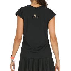 Women's T-shirt Bullpadel Yodar - negro