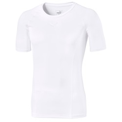 Men’s compression clothing Puma Liga Baselayer Tee SS - white