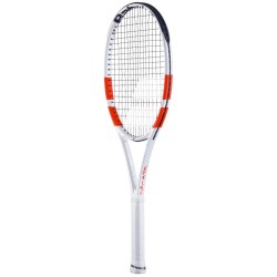 Tennis racket Babolat Pure Strike Lite - white/red/black + string + stringing